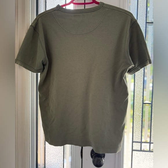 TED BAKER army green cotton short sleeve tee shirt (size 3 - medium) - Picture 3 of 4